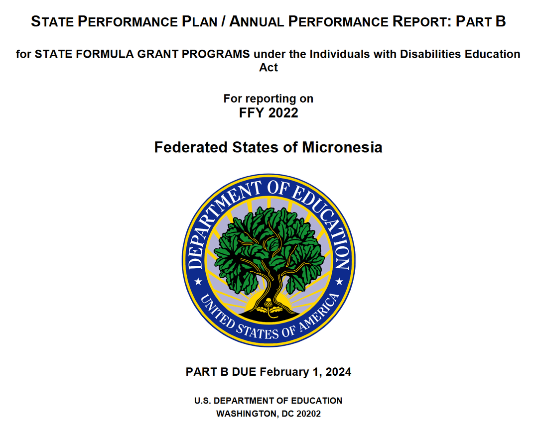 State Performance Plan/Annual Performance Report: Part B